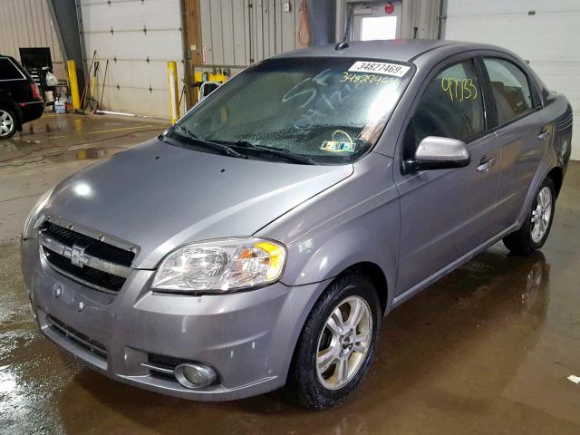 KL1TG5DE2AB117815 - 2010 CHEVROLET AVEO LT GRAY photo 2