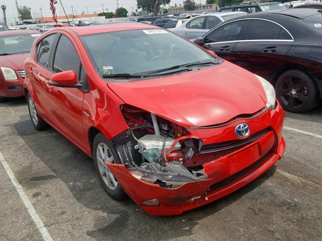 JTDKDTB31C1019449 - 2012 TOYOTA PRIUS C RED photo 1