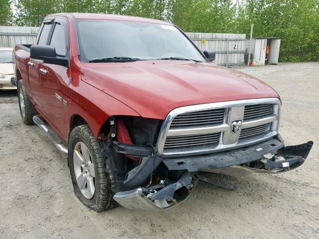 1D7RV1GTXAS170540 - 2010 DODGE RAM 1500 RED photo 1