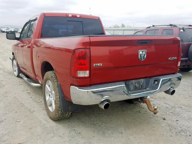 1D7RV1GTXAS170540 - 2010 DODGE RAM 1500 RED photo 3