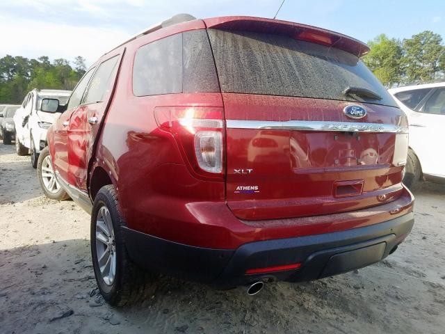 1FM5K7D81FGA17605 - 2015 FORD EXPLORER XLT  photo 3