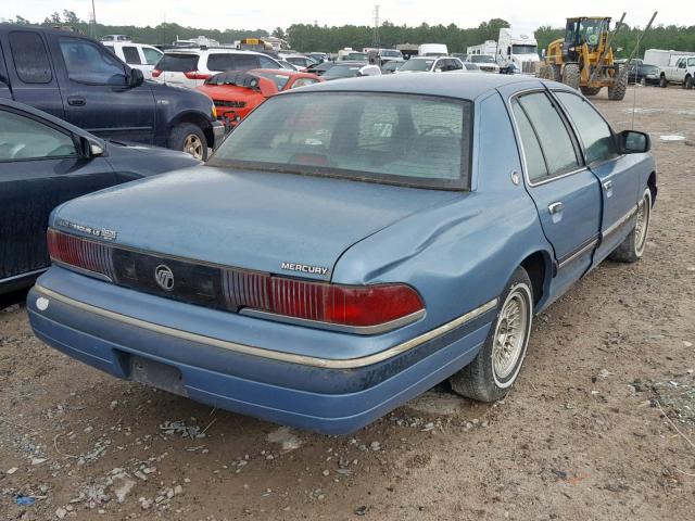 2MELM75W3PX670885 - 1993 MERCURY GRAND MARQ BLUE photo 4