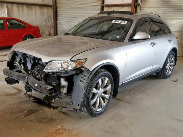 JNRBS08W54X403089 - 2004 INFINITI FX45 SILVER photo 2