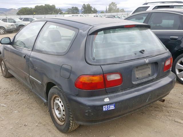 2HGEH2468PH531608 - 1993 HONDA CIVIC DX BLUE photo 3