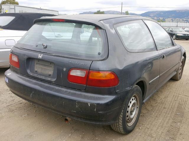 2HGEH2468PH531608 - 1993 HONDA CIVIC DX BLUE photo 4