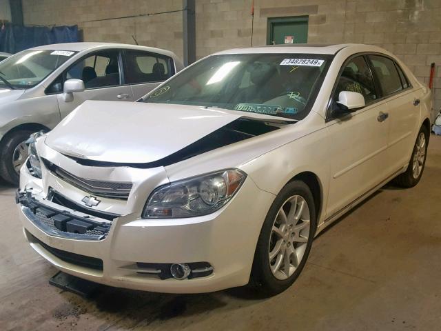 1G1ZE5E72A4146852 - 2010 CHEVROLET MALIBU LTZ WHITE photo 2