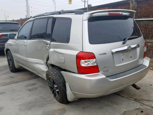 JTEEW21A560003584 - 2006 TOYOTA HIGHLANDER SILVER photo 3