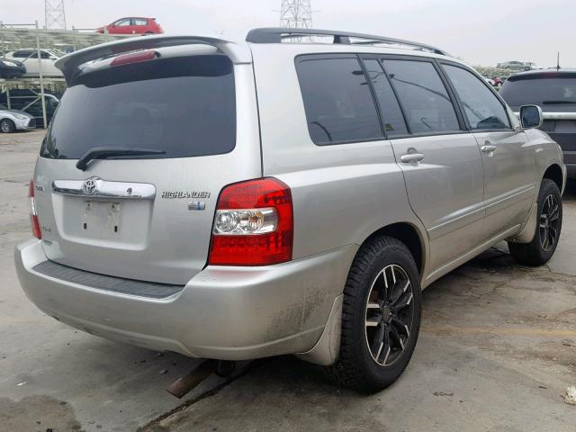 JTEEW21A560003584 - 2006 TOYOTA HIGHLANDER SILVER photo 4