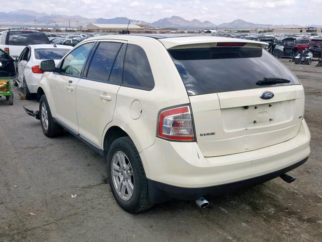 2FMDK38C87BB48350 - 2007 FORD EDGE SEL BEIGE photo 3