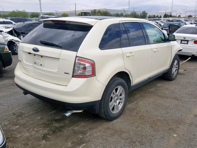 2FMDK38C87BB48350 - 2007 FORD EDGE SEL BEIGE photo 4