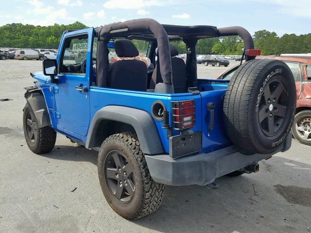 1C4AJWAG7FL588597 - 2015 JEEP WRANGLER S Mavi foto 3