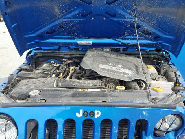 1C4AJWAG7FL588597 - 2015 JEEP WRANGLER S Mavi foto 7