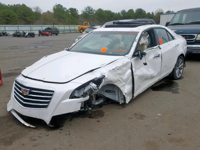 1G6AX5SX4H0183456 - 2017 CADILLAC CTS LUXURY WHITE photo 2