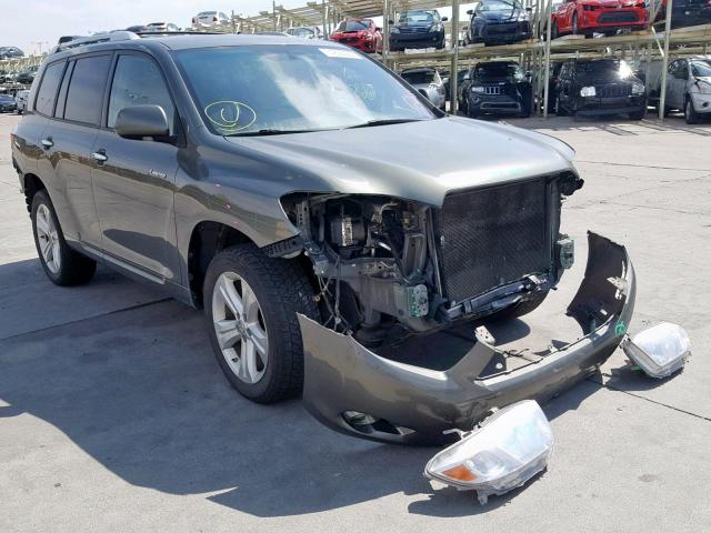 5TDDK3EH2AS028795 - 2010 TOYOTA HIGHLANDER GREEN photo 1