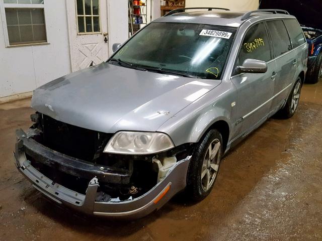 WVWYH63B23E061322 - 2003 VOLKSWAGEN PASSAT GLX SILVER photo 2