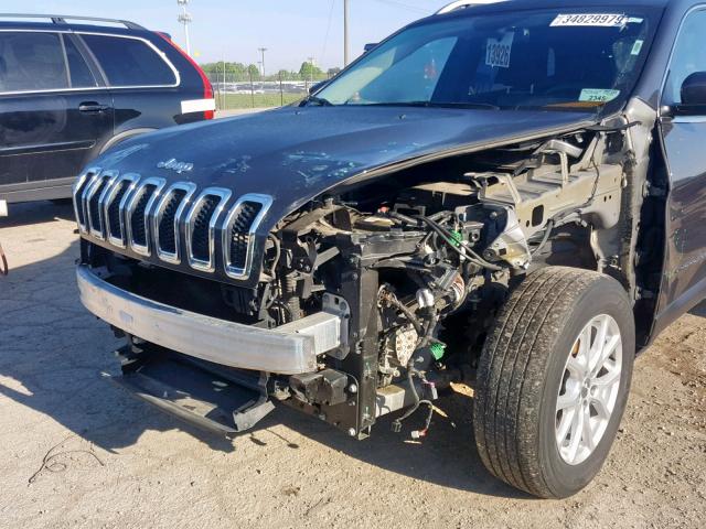 1C4PJMCS6EW150537 - 2014 JEEP CHEROKEE L CHARCOAL photo 9