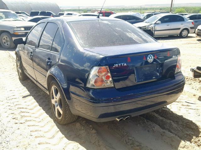 3VWVH69M33M097426 - 2003 VOLKSWAGEN JETTA GLI BLUE photo 3