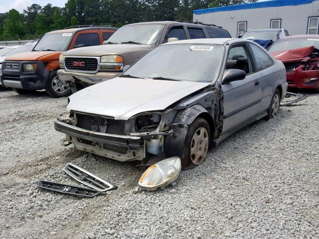 1HGEJ7220WL075901 - 1998 HONDA CIVIC HX SILVER photo 2