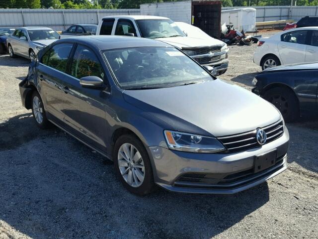 3VWLA7AJ7FM418794 - 2015 VOLKSWAGEN JETTA TDI GRAY photo 1