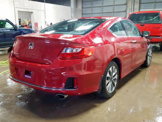 1HGCT1B33EA003219 - 2014 HONDA ACCORD LX- RED photo 4