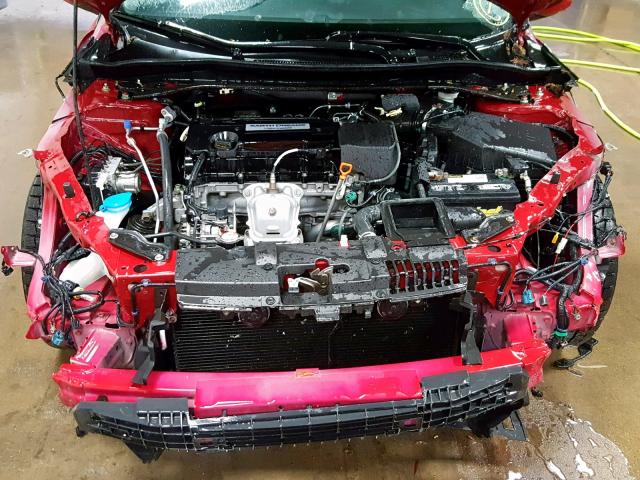 1HGCT1B33EA003219 - 2014 HONDA ACCORD LX- RED photo 7