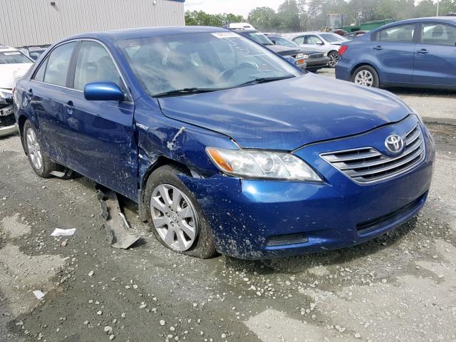 4T1BB46K08U038542 - 2008 TOYOTA CAMRY HYBR BLUE photo 1