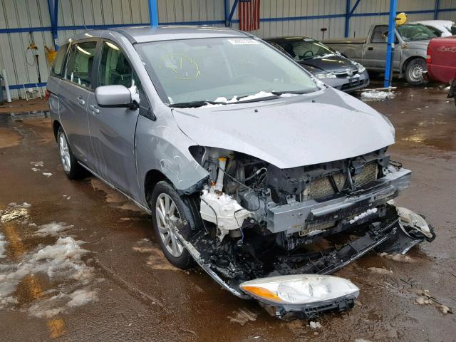 JM1CW2BL0C0105379 - 2012 MAZDA 5 GRAY photo 1