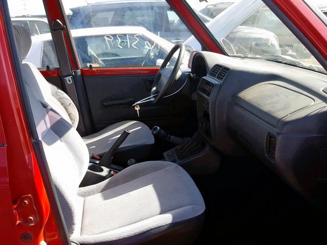 2S3TD03V8V6403779 - 1997 SUZUKI SIDEKICK J RED photo 5