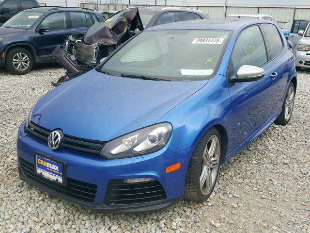 WVWRF7AJ3DW020526 - 2013 VOLKSWAGEN GOLF R BLUE photo 2