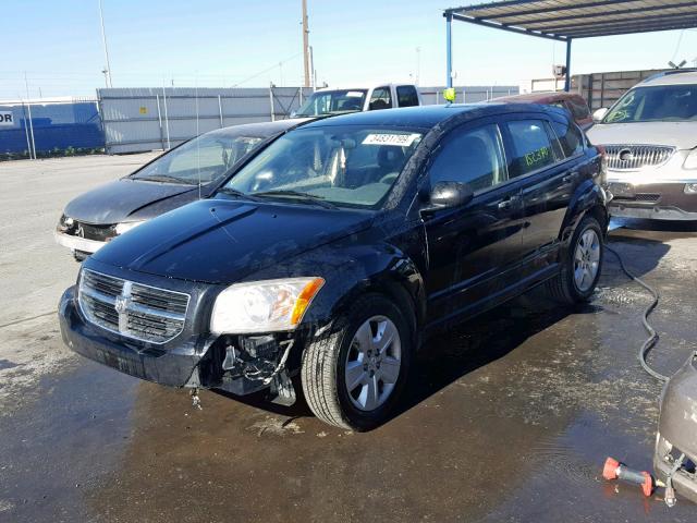 1B3HB48BX7D374453 - 2007 DODGE CALIBER SX BLACK photo 2