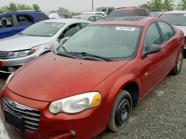 1C3EL56R96N152939 - 2006 CHRYSLER SEBRING TO RED photo 2