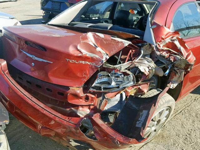 1C3EL56R96N152939 - 2006 CHRYSLER SEBRING TO RED photo 9