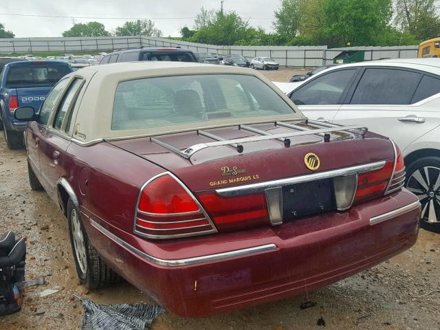 2MEHM75W54X626145 - 2004 MERCURY GRAND MARQ BURGUNDY photo 3