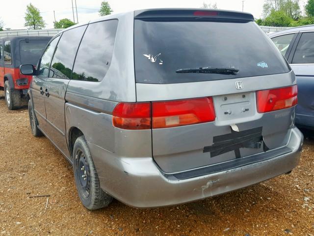 2HKRL1850YH511176 - 2000 HONDA ODYSSEY LX TEAL photo 3