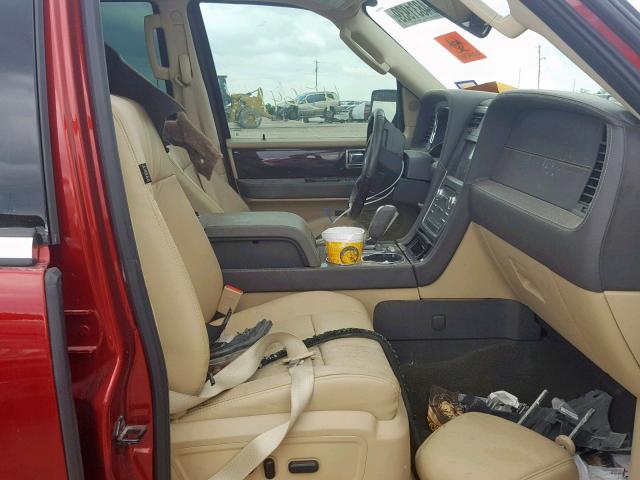 5LMJJ2KTXGEL07282 - 2016 LINCOLN NAVIGATOR 红色 照片 5