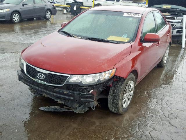 KNAFU4A22C5575209 - 2012 KIA FORTE EX MAROON photo 2