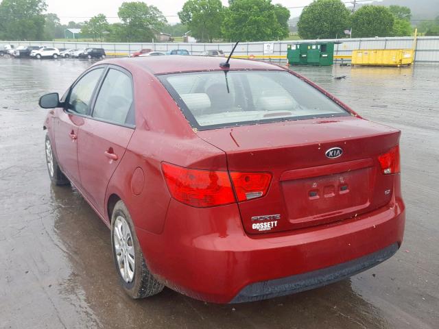 KNAFU4A22C5575209 - 2012 KIA FORTE EX MAROON photo 3