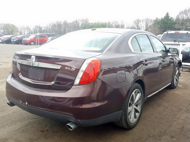 1LNHM93RX9G624278 - 2009 LINCOLN MKS MAROON photo 4