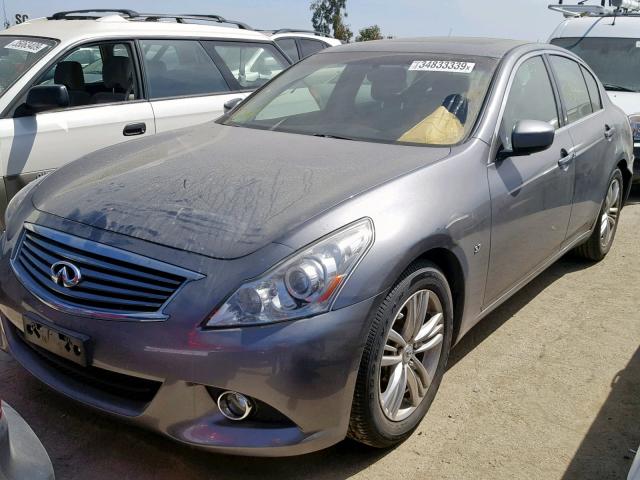 JN1CV6AP9FM503219 - 2015 INFINITI Q40 GRAY photo 2