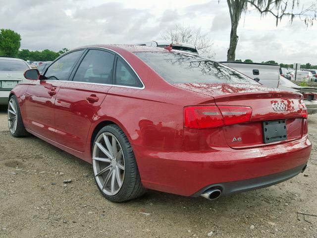 WAUCFAFCXEN129454 - 2014 AUDI A6 PREMIUM RED photo 3