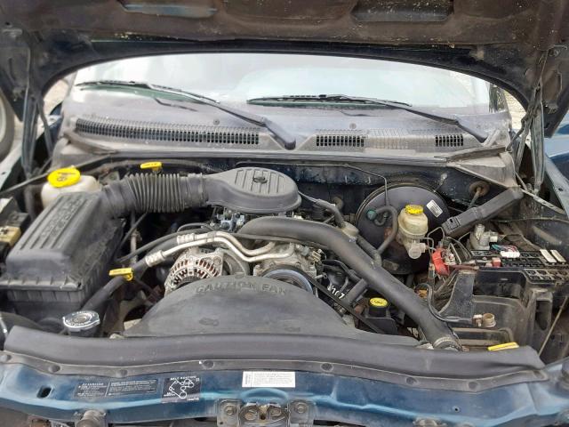 1B7GL23X2VS129458 - 1997 DODGE DAKOTA GREEN photo 7