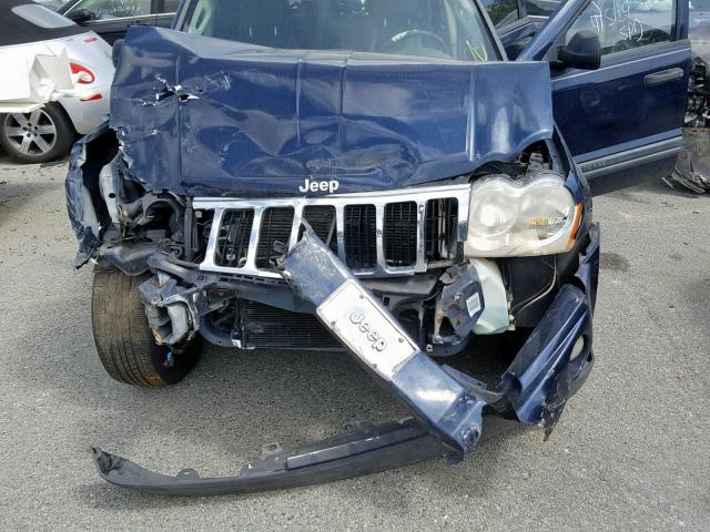 1J4HR48N75C711467 - 2005 JEEP GRAND CHER BLUE photo 7