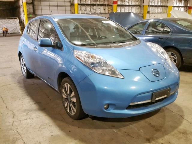 1N4AZ0CP1DC413431 - 2013 NISSAN LEAF S BLUE photo 1