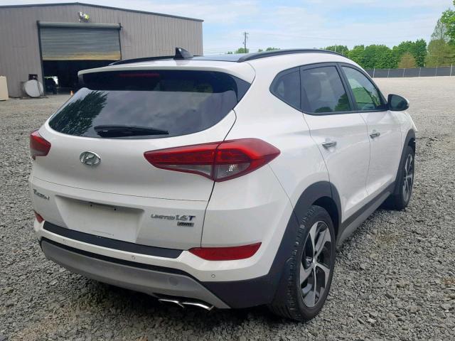 KM8J3CA26HU280858 - 2017 HYUNDAI TUCSON LIM WHITE photo 4