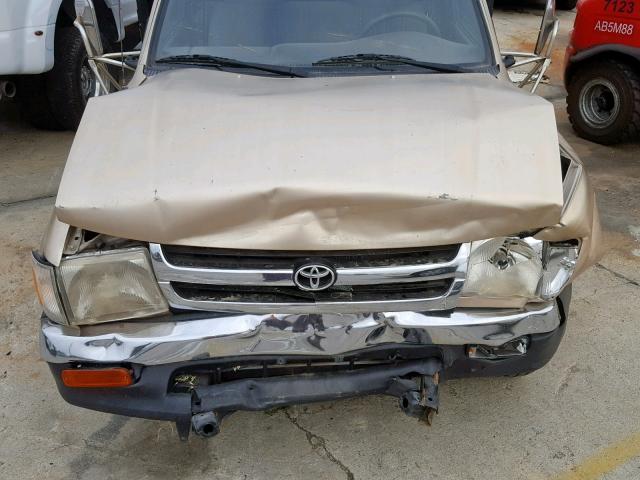 4TANL42N3WZ020658 - 1998 TOYOTA TACOMA BEIGE photo 7