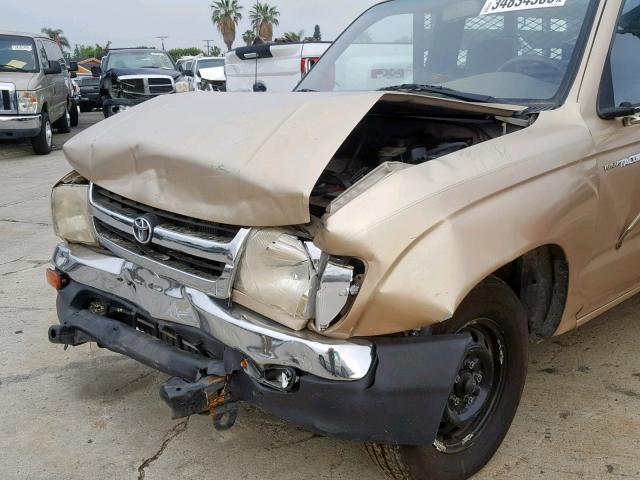 4TANL42N3WZ020658 - 1998 TOYOTA TACOMA BEIGE photo 9