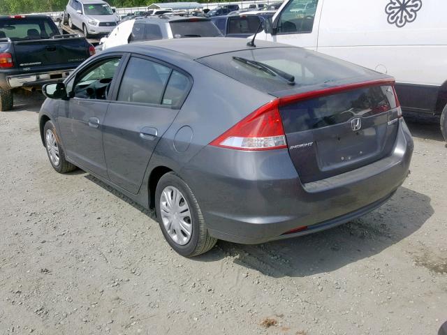 JHMZE2H53AS014922 - 2010 HONDA INSIGHT LX GRAY photo 3