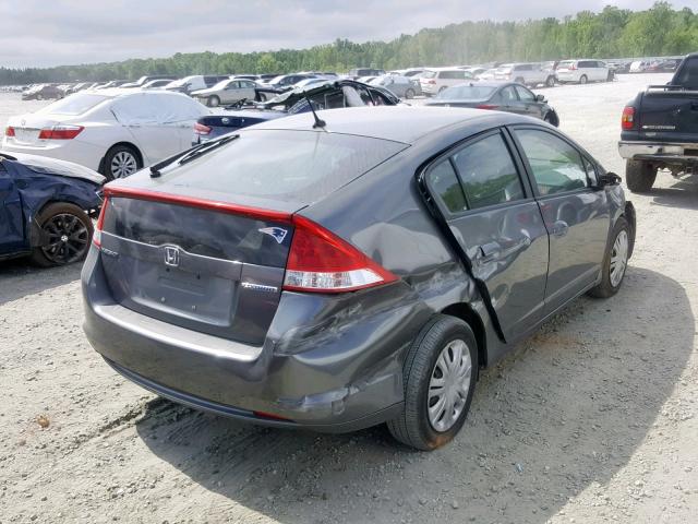 JHMZE2H53AS014922 - 2010 HONDA INSIGHT LX GRAY photo 4