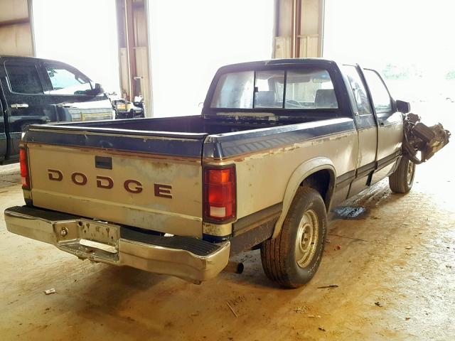 1B7FL23XXPS273158 - 1993 DODGE DAKOTA BLUE photo 4