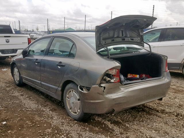 2HGFA16438H106796 - 2008 HONDA CIVIC DX-G BROWN photo 3